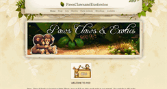 Desktop Screenshot of pawsclawsandexoticstoo.weebly.com