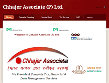 Tablet Screenshot of chhajerassociate.weebly.com