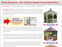 Tablet Screenshot of gazeboblueprintsplans.weebly.com