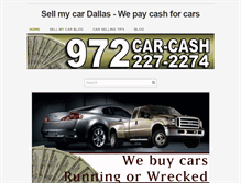 Tablet Screenshot of cashforcarsdallas.weebly.com