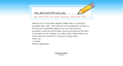 Desktop Screenshot of mrslmitchellsfirstgrade.weebly.com