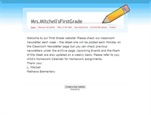 Tablet Screenshot of mrslmitchellsfirstgrade.weebly.com