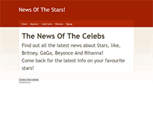 Tablet Screenshot of newsofthestars.weebly.com