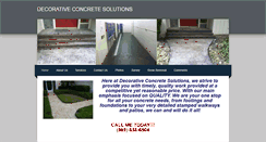 Desktop Screenshot of decorativeconcretesolutions.weebly.com