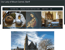 Tablet Screenshot of catholicbanff.weebly.com