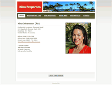 Tablet Screenshot of ninasproperties.weebly.com