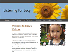 Tablet Screenshot of listeningforlucy.weebly.com