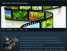 Tablet Screenshot of maverickvideoproductions.weebly.com