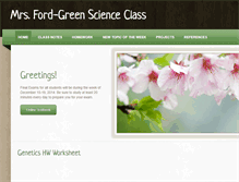 Tablet Screenshot of mrsfordgreenscience.weebly.com