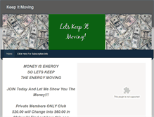 Tablet Screenshot of letskeepitmoving.weebly.com