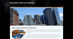 Desktop Screenshot of guaranteedcreditcardapproval.weebly.com