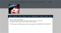 Desktop Screenshot of glamhairandbeauty.weebly.com