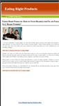 Mobile Screenshot of eatingrightproducts.weebly.com