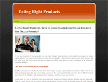 Tablet Screenshot of eatingrightproducts.weebly.com