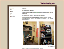Tablet Screenshot of clothsewingkits.weebly.com