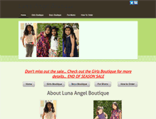 Tablet Screenshot of lunaangelboutique.weebly.com