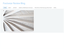 Tablet Screenshot of footwearreviewblogm3.weebly.com