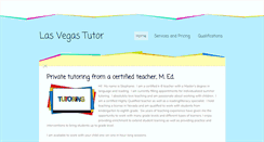 Desktop Screenshot of lasvegastutor.weebly.com