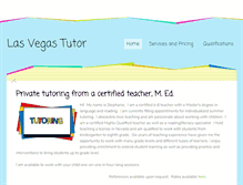 Tablet Screenshot of lasvegastutor.weebly.com