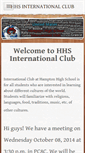 Mobile Screenshot of hhsinternationalclub.weebly.com