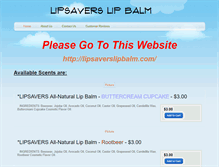 Tablet Screenshot of lipsaverslipbalm.weebly.com