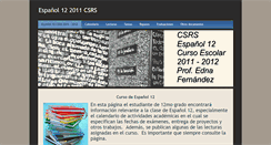 Desktop Screenshot of csrs2011espanol12.weebly.com