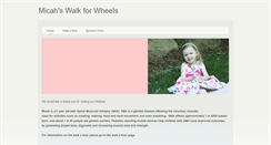 Desktop Screenshot of micahswalkforwheels.weebly.com