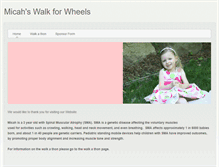 Tablet Screenshot of micahswalkforwheels.weebly.com