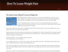 Tablet Screenshot of loose-weight-fast.weebly.com