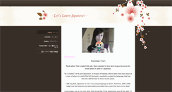 Desktop Screenshot of letslearnjapanese.weebly.com