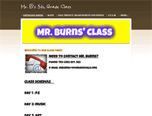 Tablet Screenshot of mrburnsclass.weebly.com