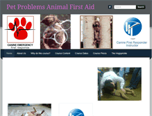 Tablet Screenshot of petproblemsanimalfirstaid.weebly.com