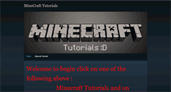 Desktop Screenshot of minecraft-tutorials.weebly.com