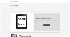 Desktop Screenshot of cheapipadsforsale.weebly.com