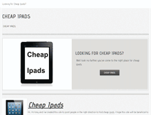 Tablet Screenshot of cheapipadsforsale.weebly.com