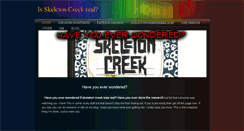 Desktop Screenshot of isskeletoncreekreal.weebly.com
