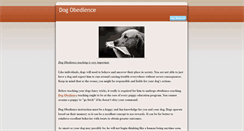 Desktop Screenshot of dogobedienceteaching.weebly.com