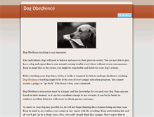 Tablet Screenshot of dogobedienceteaching.weebly.com