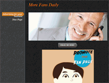 Tablet Screenshot of morefansdaily.weebly.com
