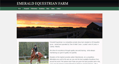 Desktop Screenshot of emeraldequestrianfarm.weebly.com