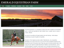 Tablet Screenshot of emeraldequestrianfarm.weebly.com