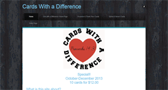 Desktop Screenshot of cardswithadifference.weebly.com