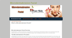 Desktop Screenshot of microdermabrasionfacial.weebly.com