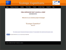 Tablet Screenshot of ecologicexpedition.weebly.com