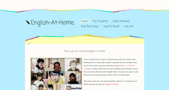 Desktop Screenshot of myenglishathome.weebly.com