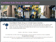 Tablet Screenshot of confidentkidschildcare.weebly.com