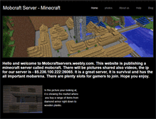 Tablet Screenshot of mobcraftservers.weebly.com