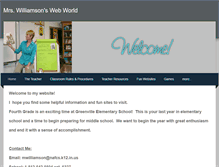 Tablet Screenshot of mrs-williamson4thgrade.weebly.com