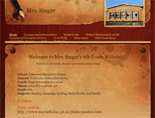 Tablet Screenshot of mrssinger.weebly.com