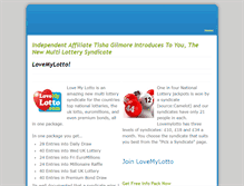 Tablet Screenshot of lovemylotto.weebly.com